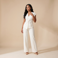 Adeline | Women's Twist Front Top and Trouser Set
