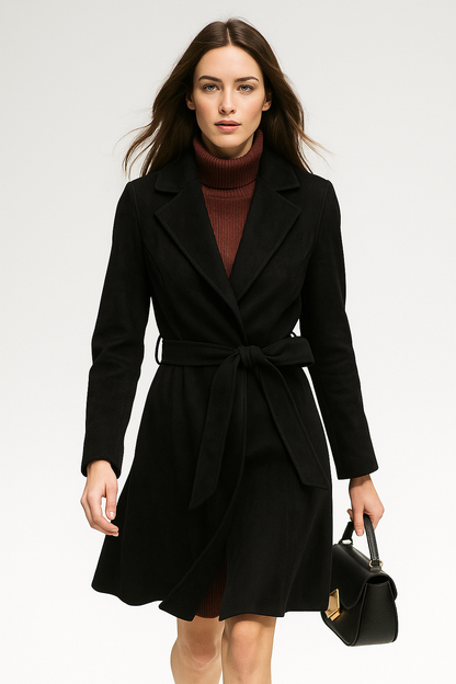 Romilda | Belted Wool Midi Coat