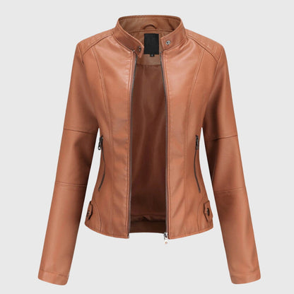 Sabine | Women's Longline Leather Jacket