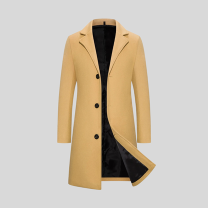 Bastian | Longline Wool Blend Overcoat