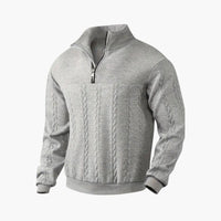 Theo | Men's Half-Zip Cable Knit Sweater