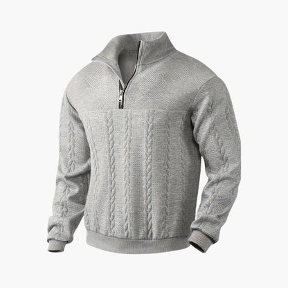 Theo | Men's Half-Zip Cable Knit Sweater