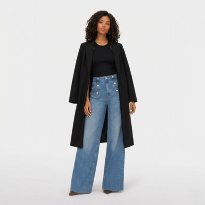 Valenne | Relaxed Wool Blend Lapel Coat