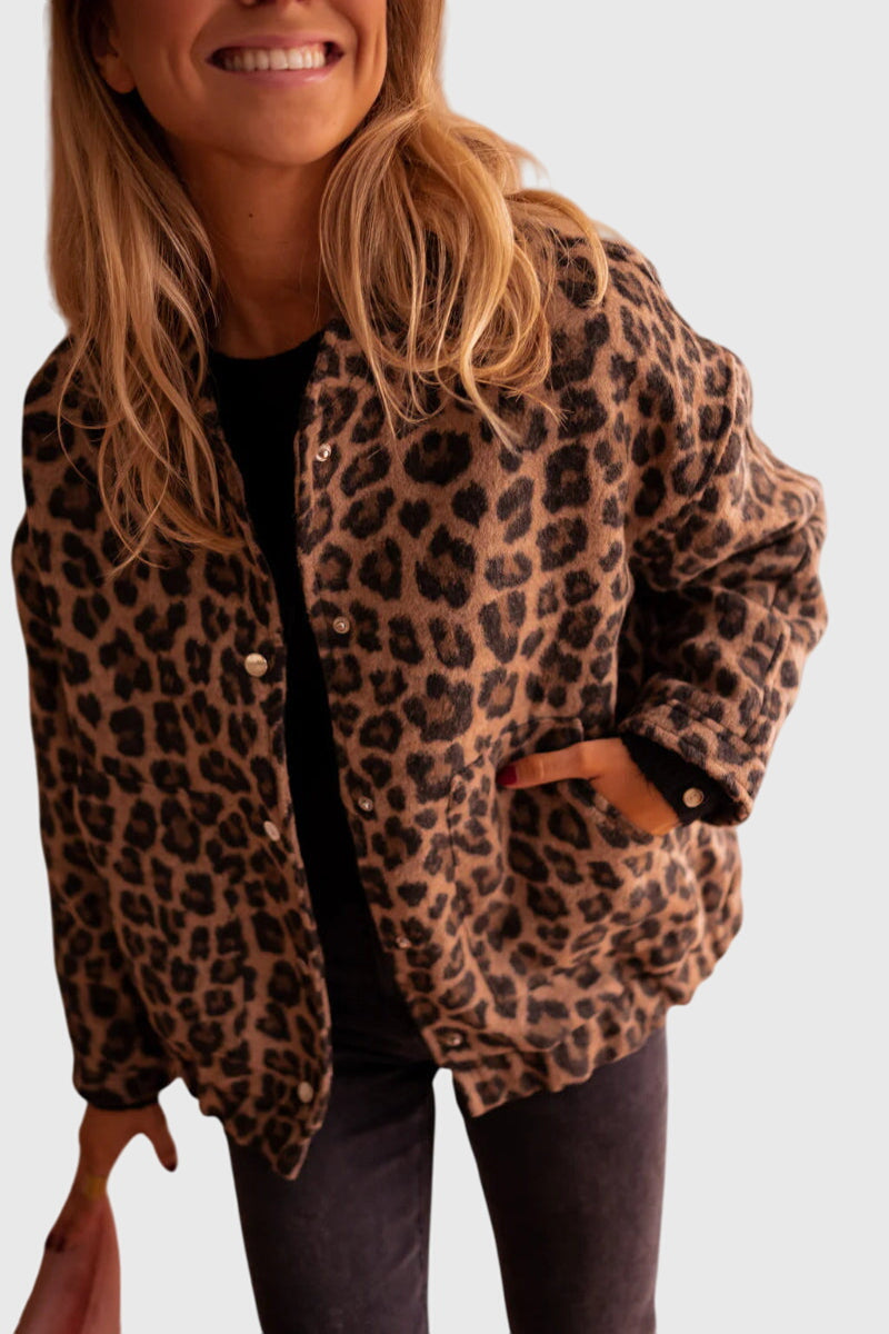 Adele | Leopard Print Tailored Coat