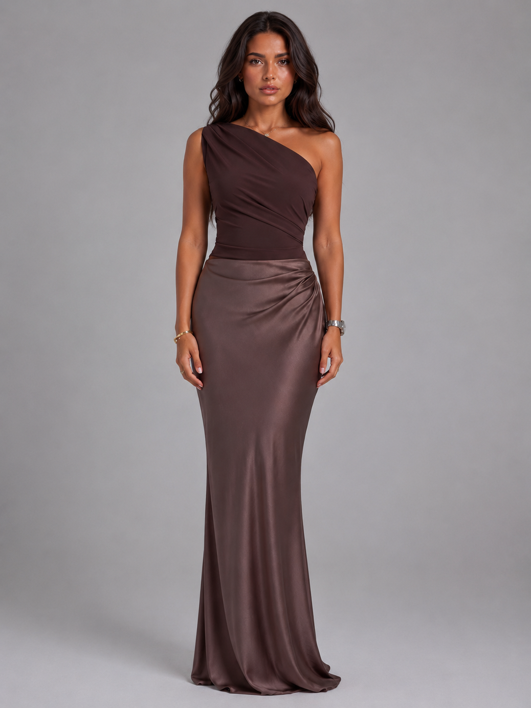 Estelle | Women's One Shoulder Maxi Gown
