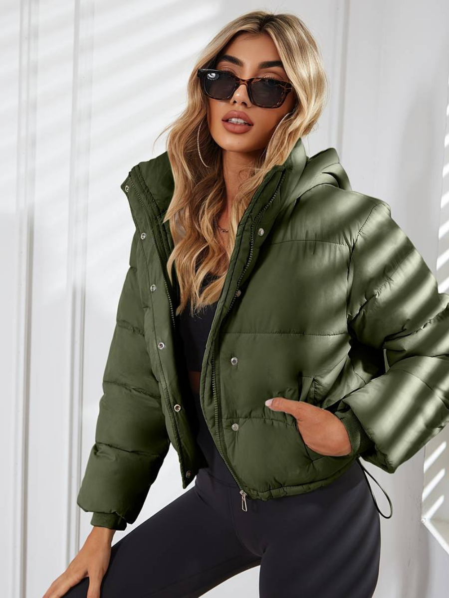 Arielle | Hooded Cropped Puffer Jacket