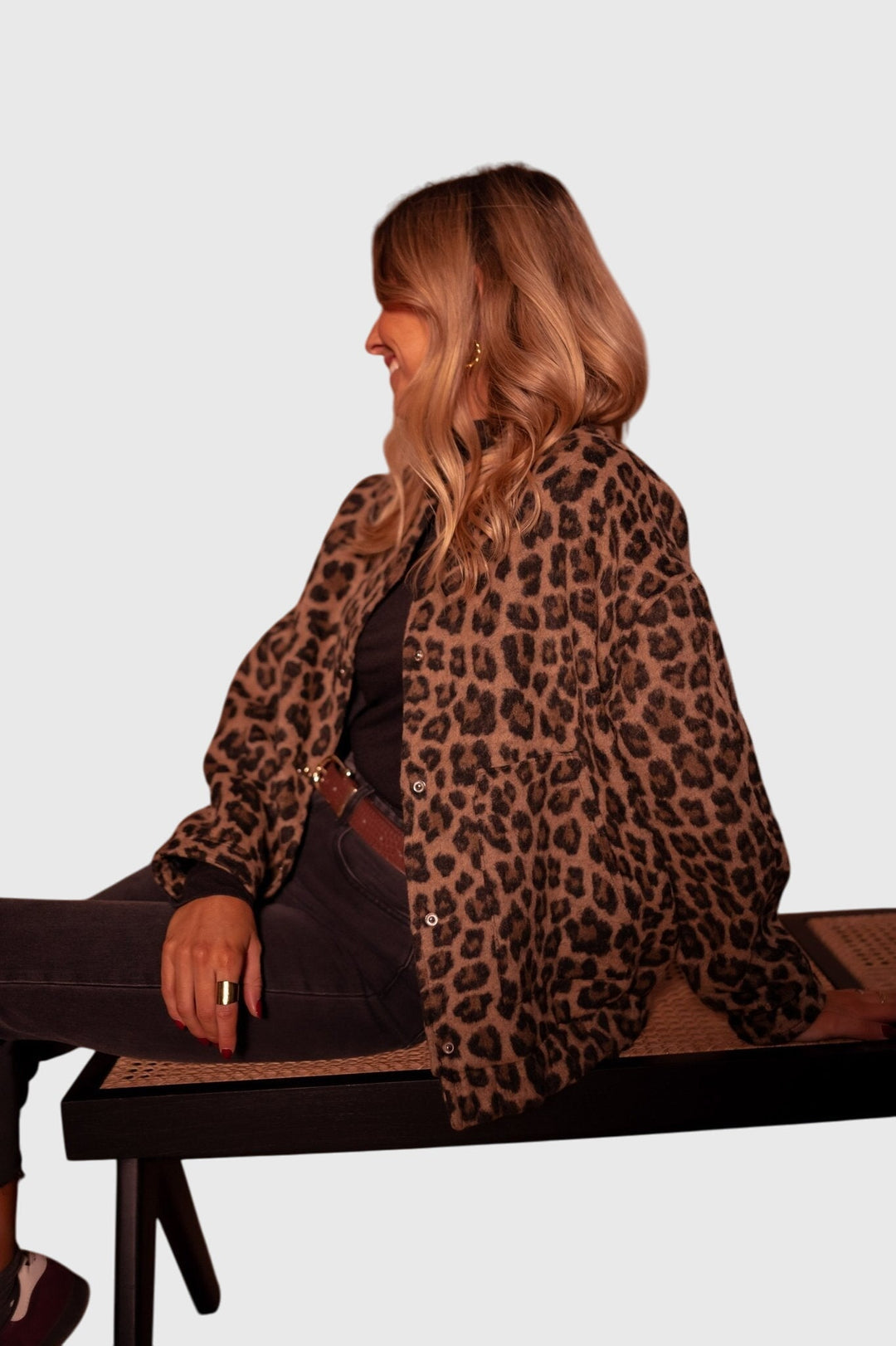 Adele | Leopard Print Tailored Coat