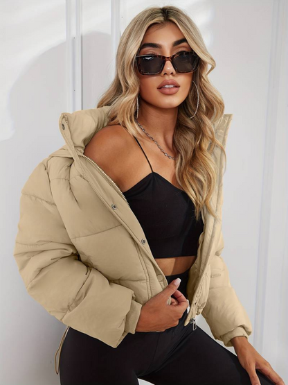 Arielle | Hooded Cropped Puffer Jacket