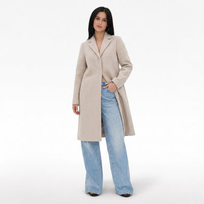 Valenne | Relaxed Wool Blend Lapel Coat