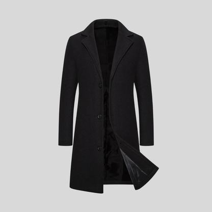 Bastian | Longline Wool Blend Overcoat