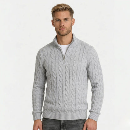 Orvani | Soft Knit Half Zip Sweater Smart Casual