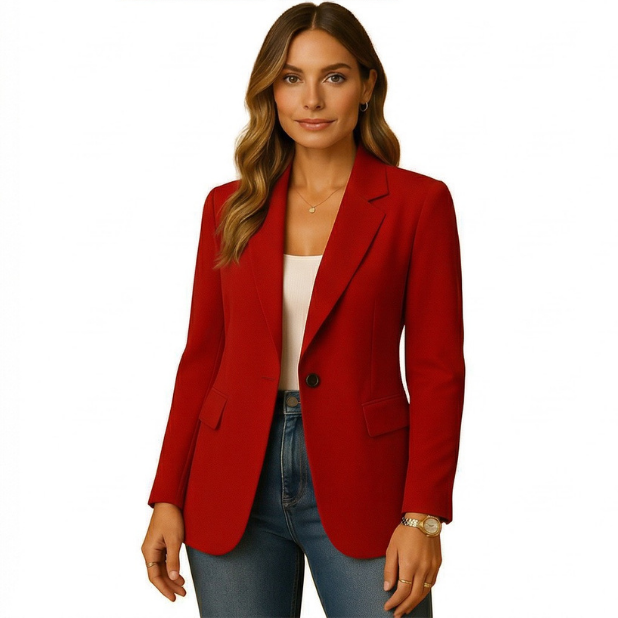Elara | Elegant Tailored Blazer – Slim Fit Stretch