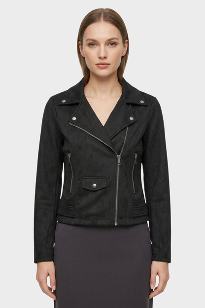 Sixtine | Women's Faux Leather Biker Jacket