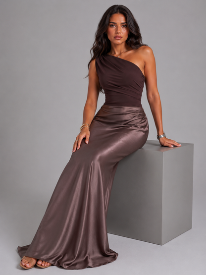 Estelle | Women's One Shoulder Maxi Gown