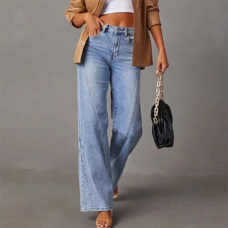 Virelia | High Waisted Wide Leg Jeans