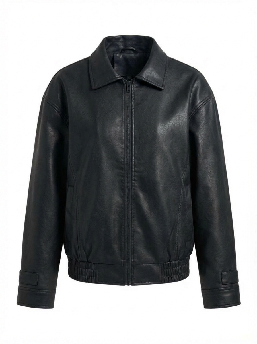 Leonie | Relaxed Fit Faux Leather Jacket