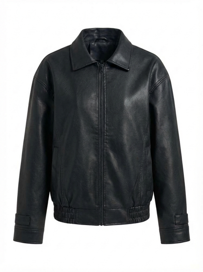 Leonie | Relaxed Fit Faux Leather Jacket