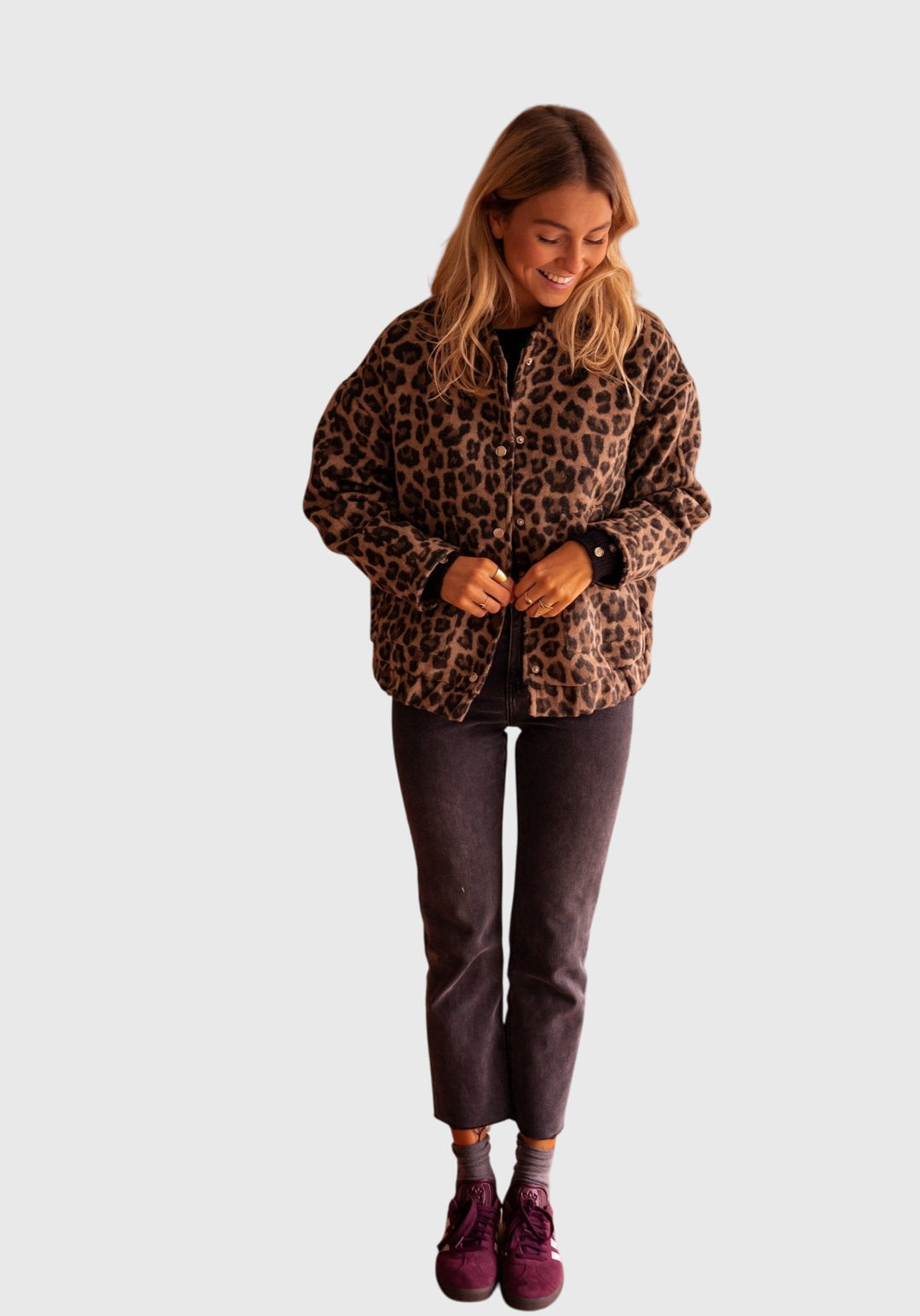 Adele | Leopard Print Tailored Coat