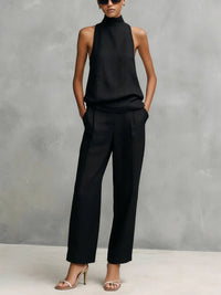 Lorraine | Women's Linen Top and Trousers Set