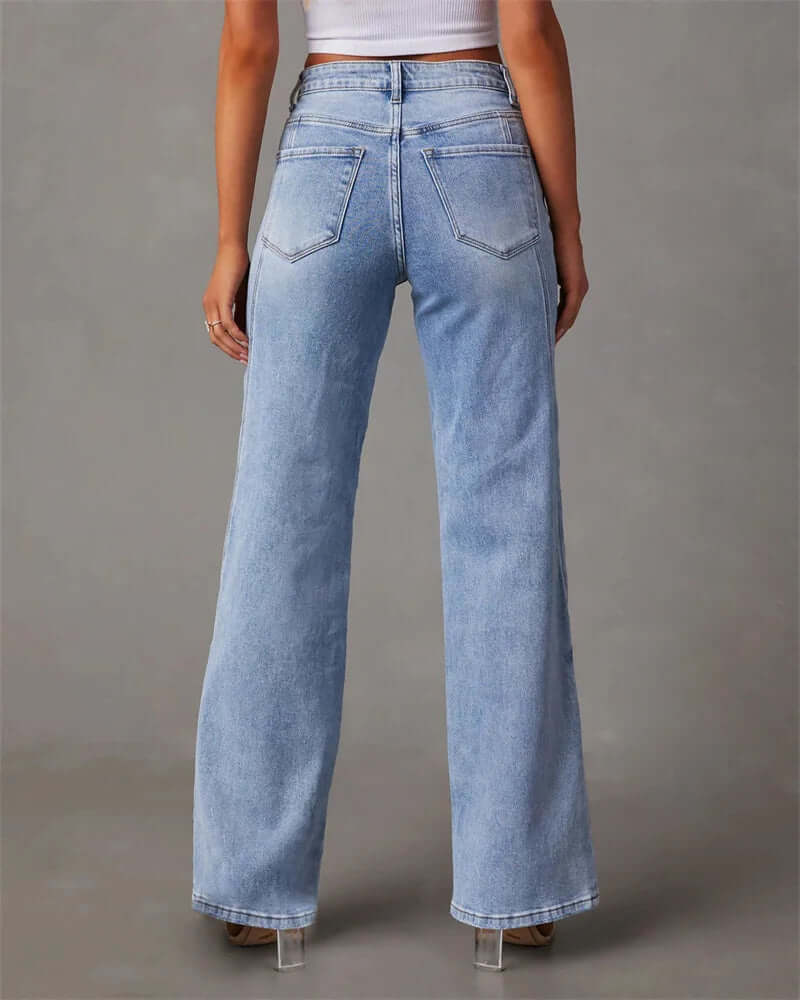 Virelia | High Waisted Wide Leg Jeans