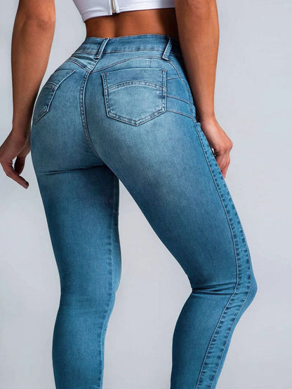 Zelviana | Denim Cargo Leggings
