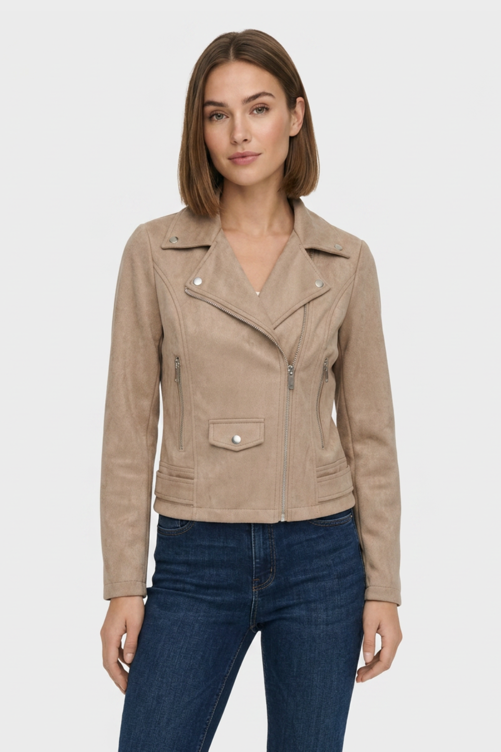 Sixtine | Women's Faux Leather Biker Jacket