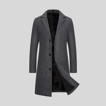 Bastian | Longline Wool Blend Overcoat