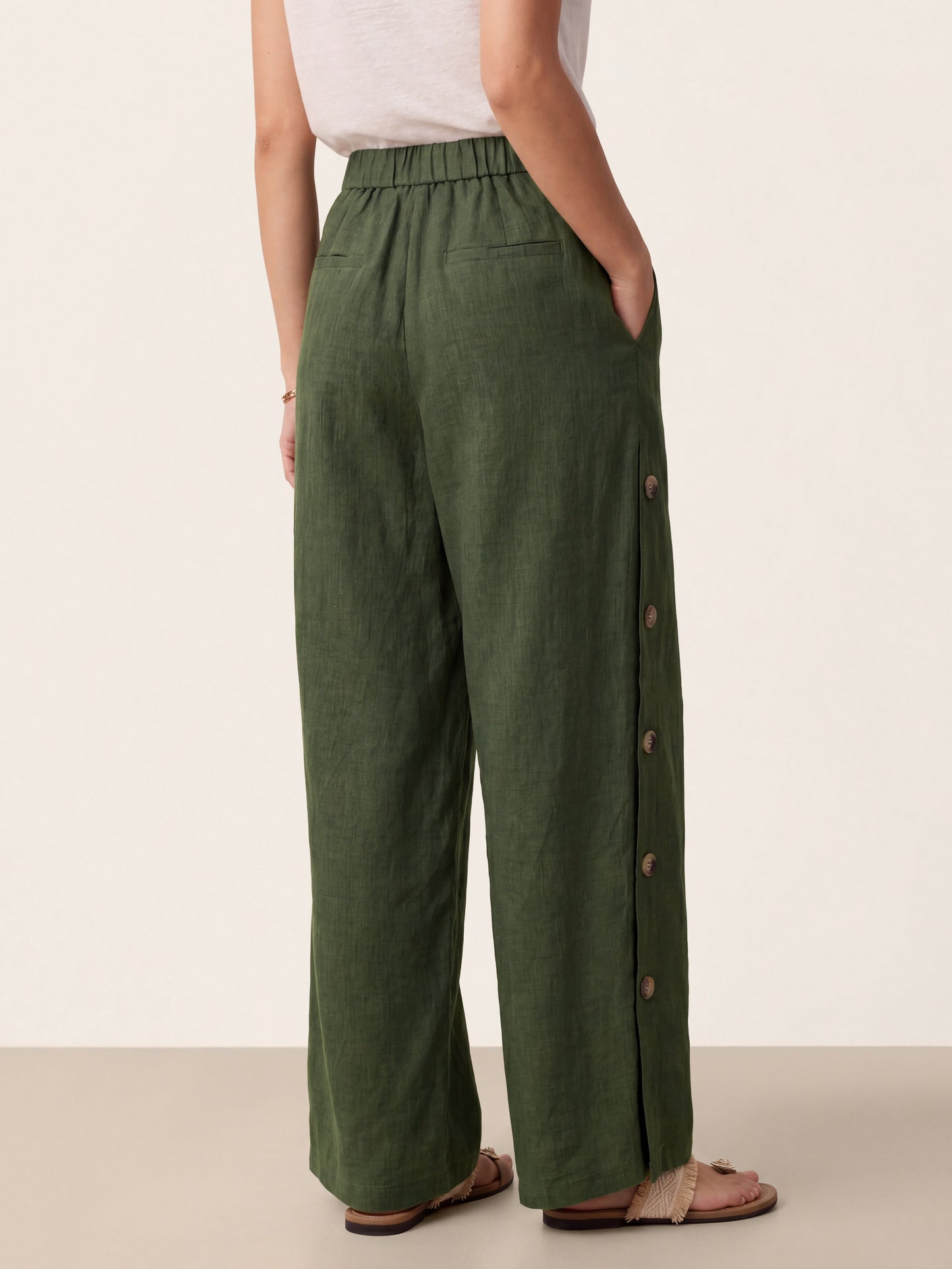 Violette | Women's Linen Top and Trouser Set