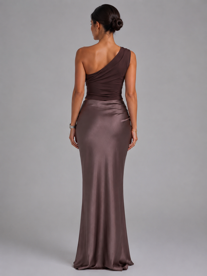 Estelle | Women's One Shoulder Maxi Gown