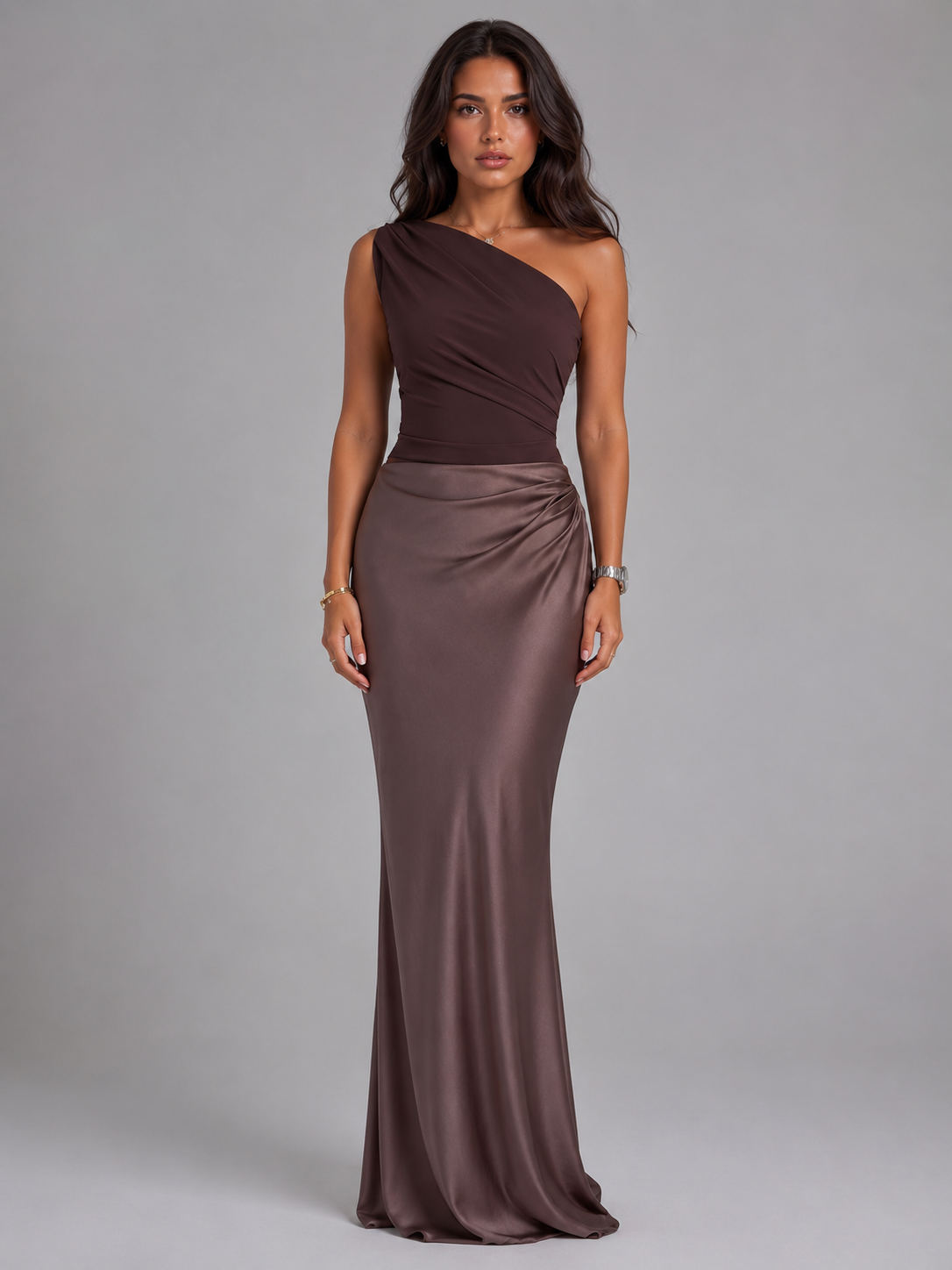 Estelle | Women's One Shoulder Maxi Gown