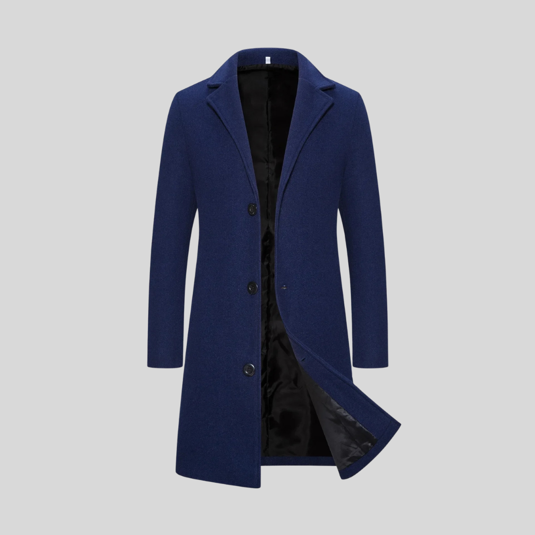 Bastian | Longline Wool Blend Overcoat