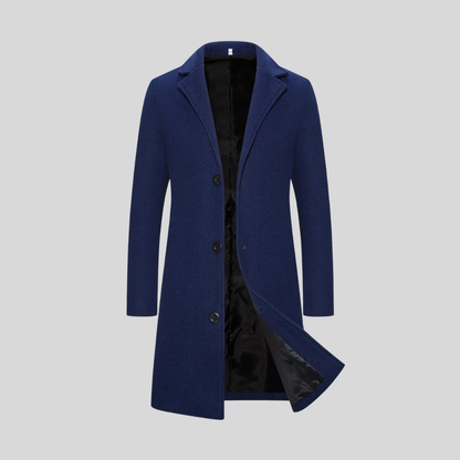 Bastian | Longline Wool Blend Overcoat