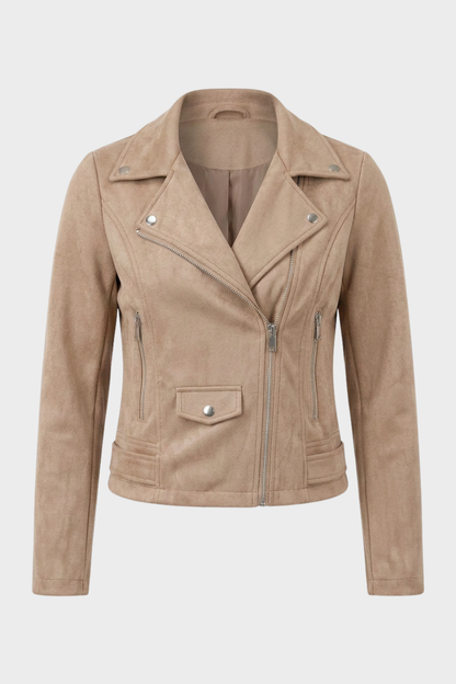 Sixtine | Women's Faux Leather Biker Jacket