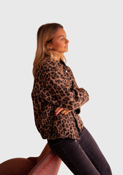 Adele | Leopard Print Tailored Coat