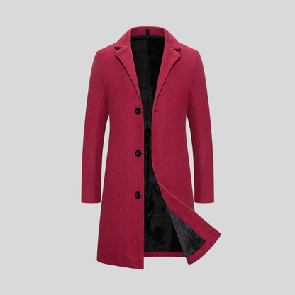 Bastian | Longline Wool Blend Overcoat