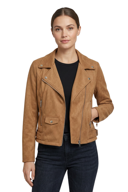 Sixtine | Women's Faux Leather Biker Jacket