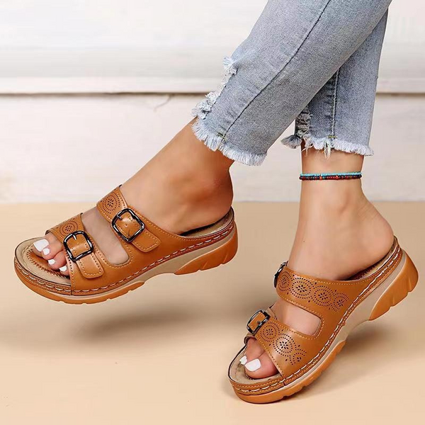 Vera | Orthopedic Leather Support Sandals