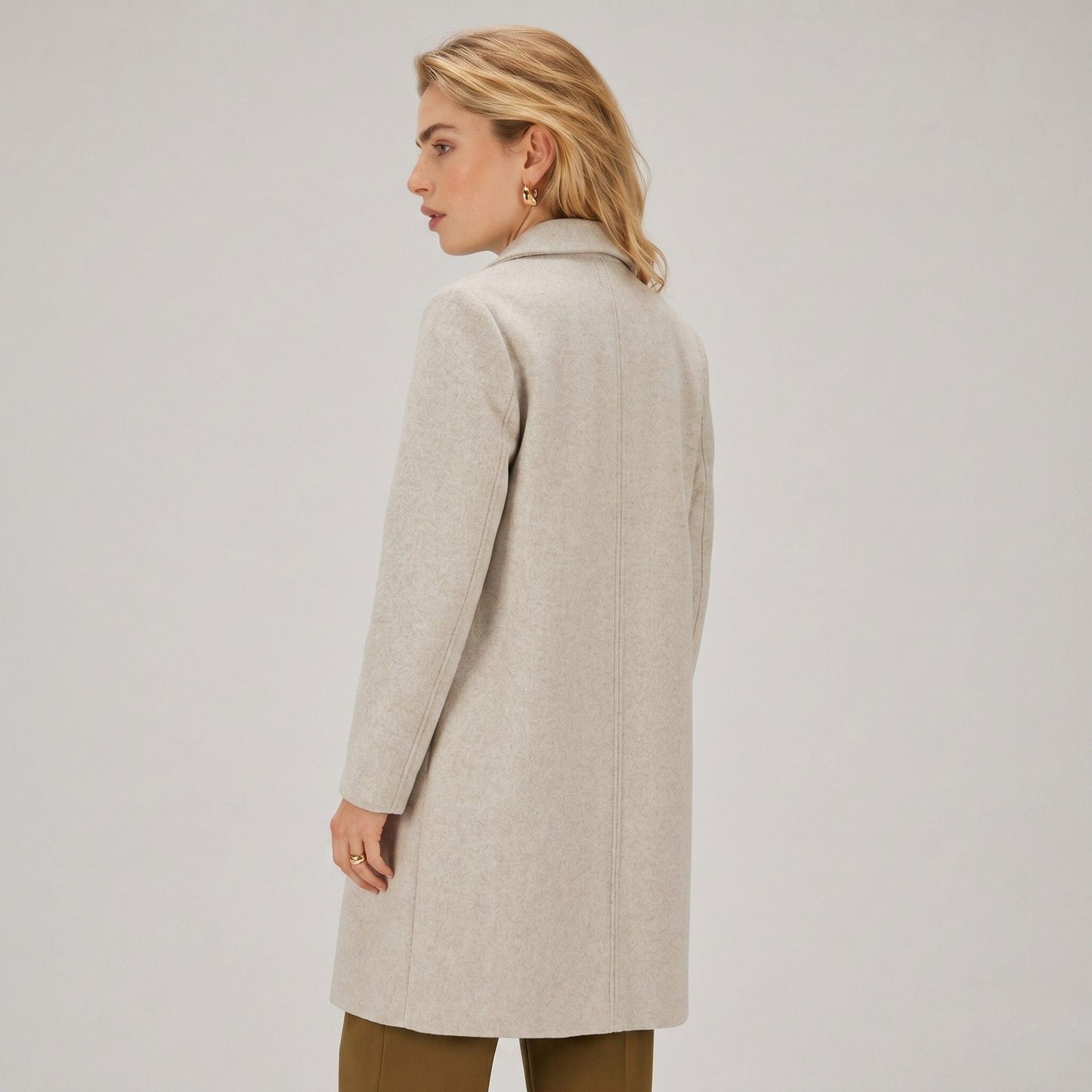 Valenne | Relaxed Wool Blend Lapel Coat