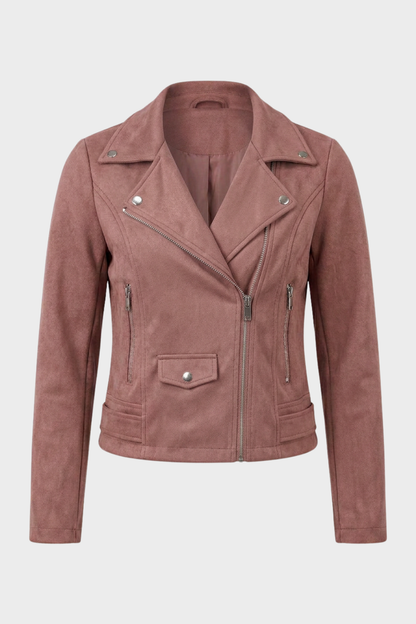 Sixtine | Women's Faux Leather Biker Jacket