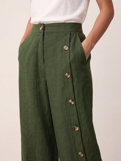 Violette | Women's Linen Top and Trouser Set