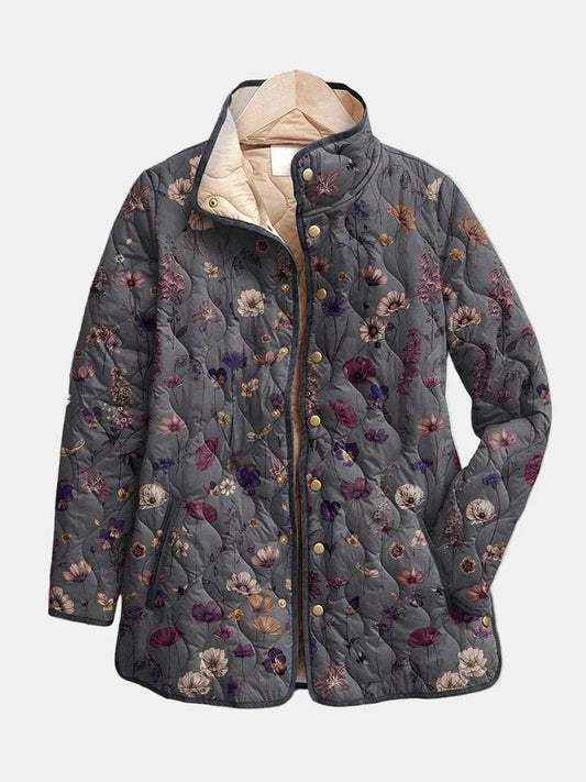 Romane | Delicate Floral Quilted Jacket