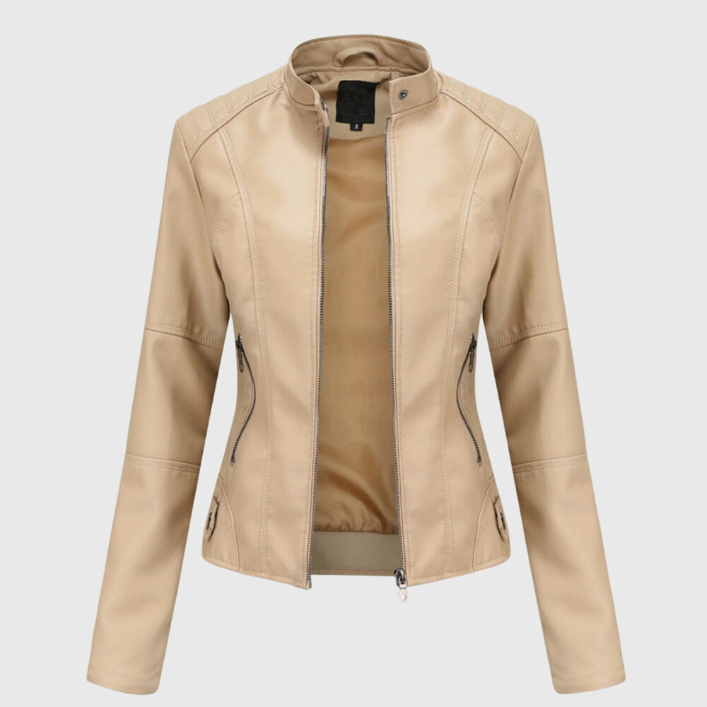 Sabine | Women's Longline Leather Jacket