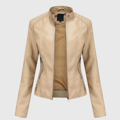Sabine | Women's Longline Leather Jacket
