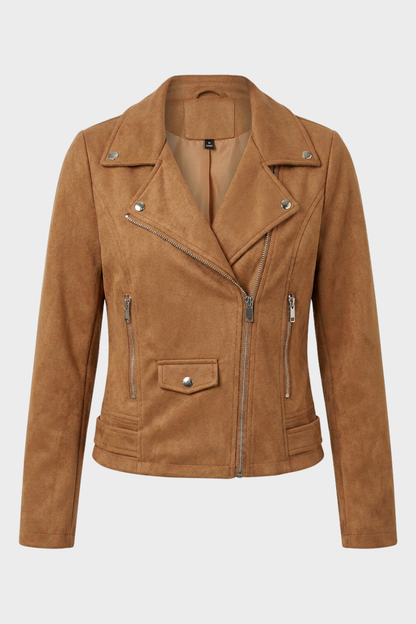 Sixtine | Women's Faux Leather Biker Jacket
