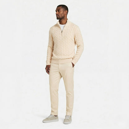 Orvani | Soft Knit Half Zip Sweater Smart Casual