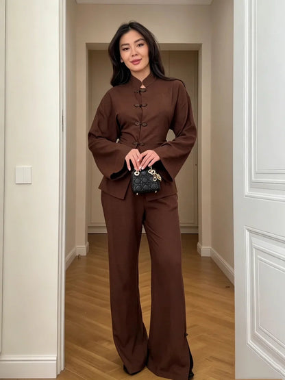 Renee | Lace-Up Linen Co-Ord Set