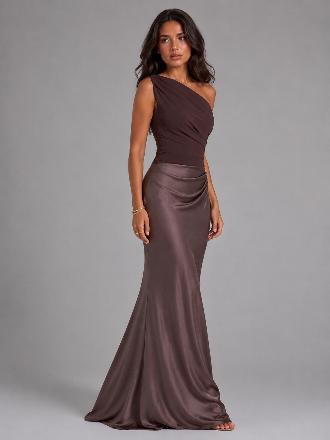 Estelle | Women's One Shoulder Maxi Gown