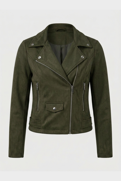 Sixtine | Women's Faux Leather Biker Jacket
