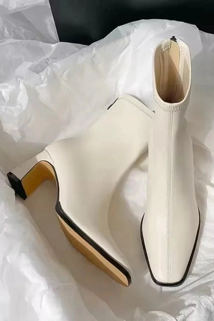 Virella | Elegant Ankle Boots Block Heel