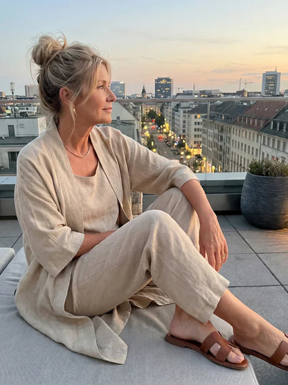 Faustine | Women's Linen Co ord Set
